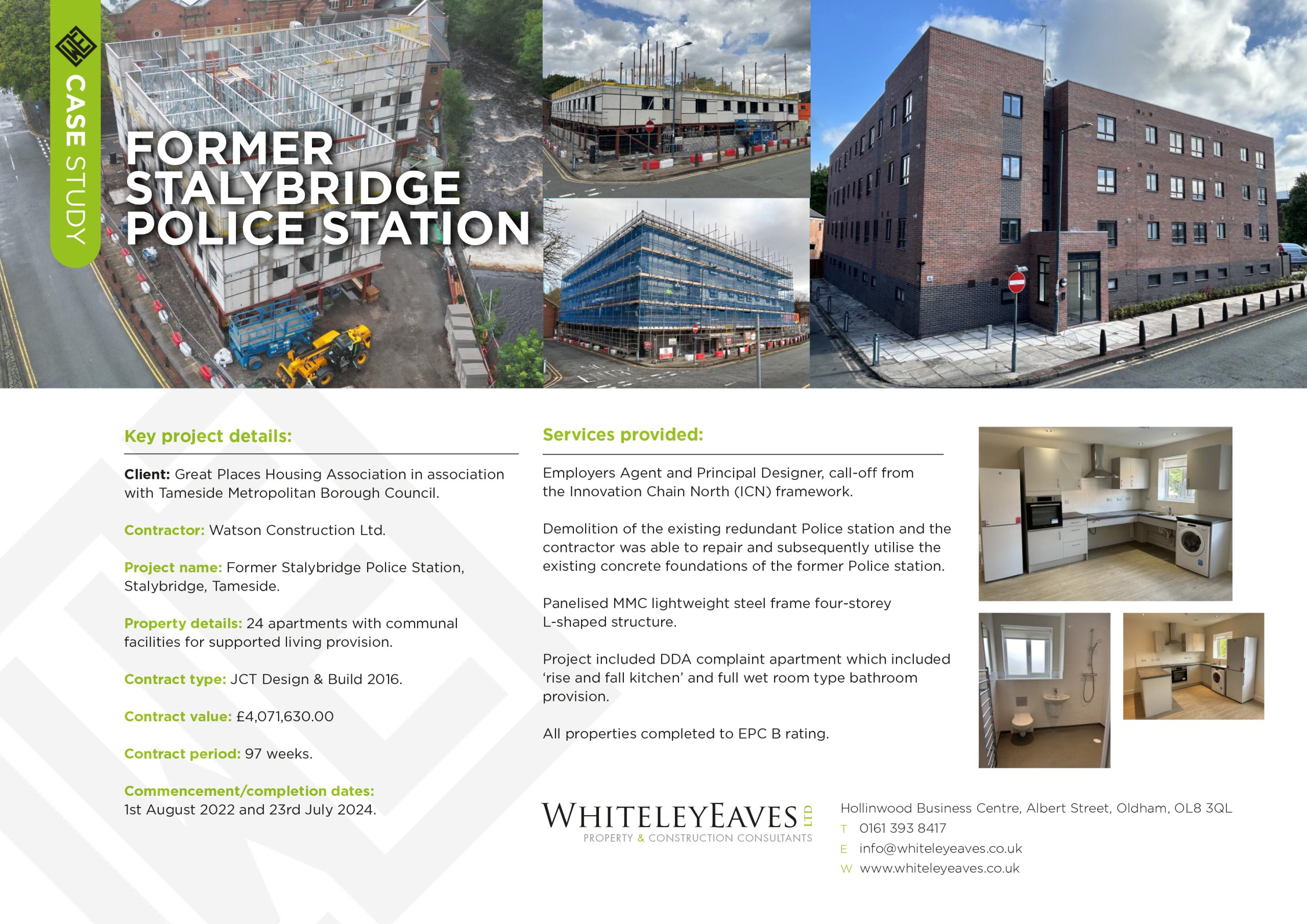 24 Supported Living Homes in Former Stalybridge Police Station